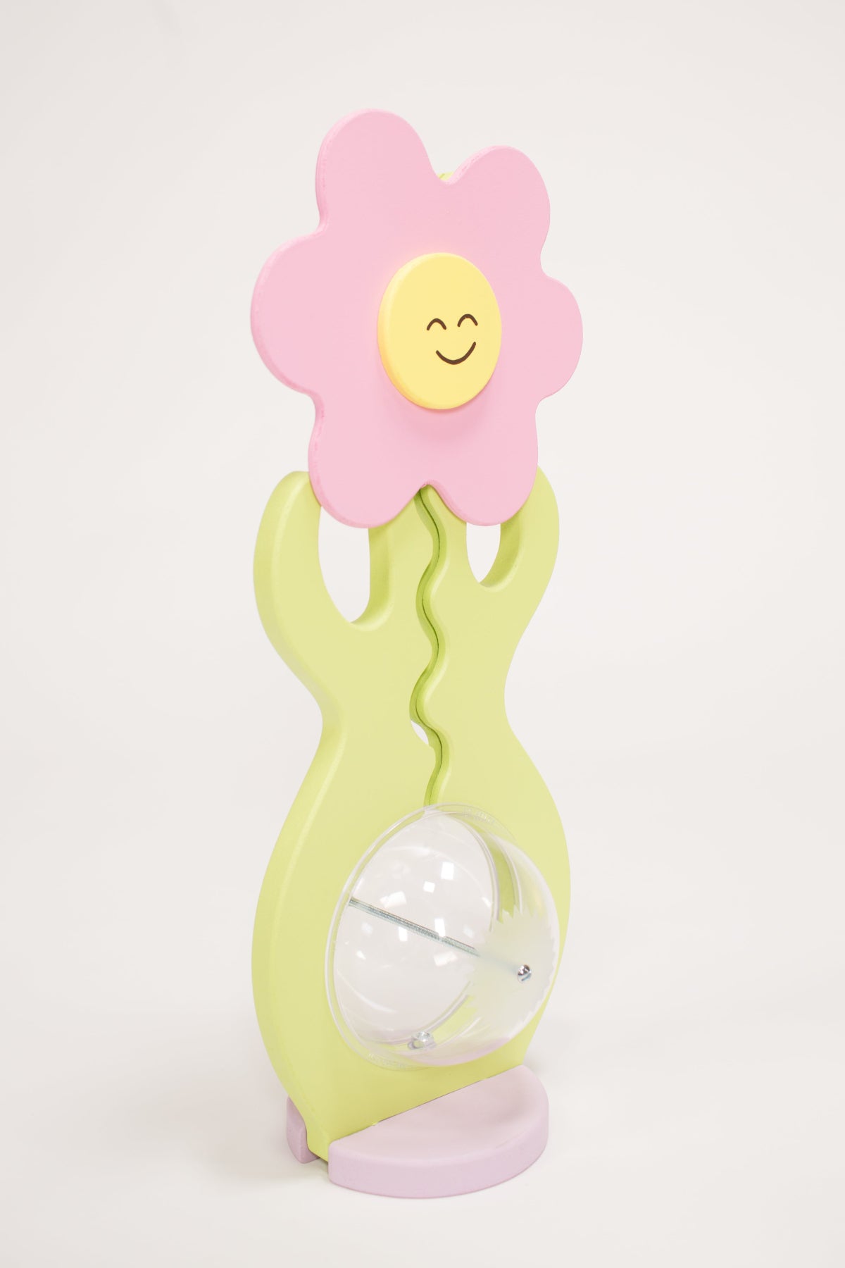 Flower shaped coin bank side view