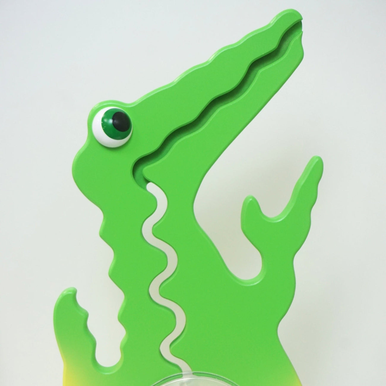 Green Gator Bank Front View Closeup