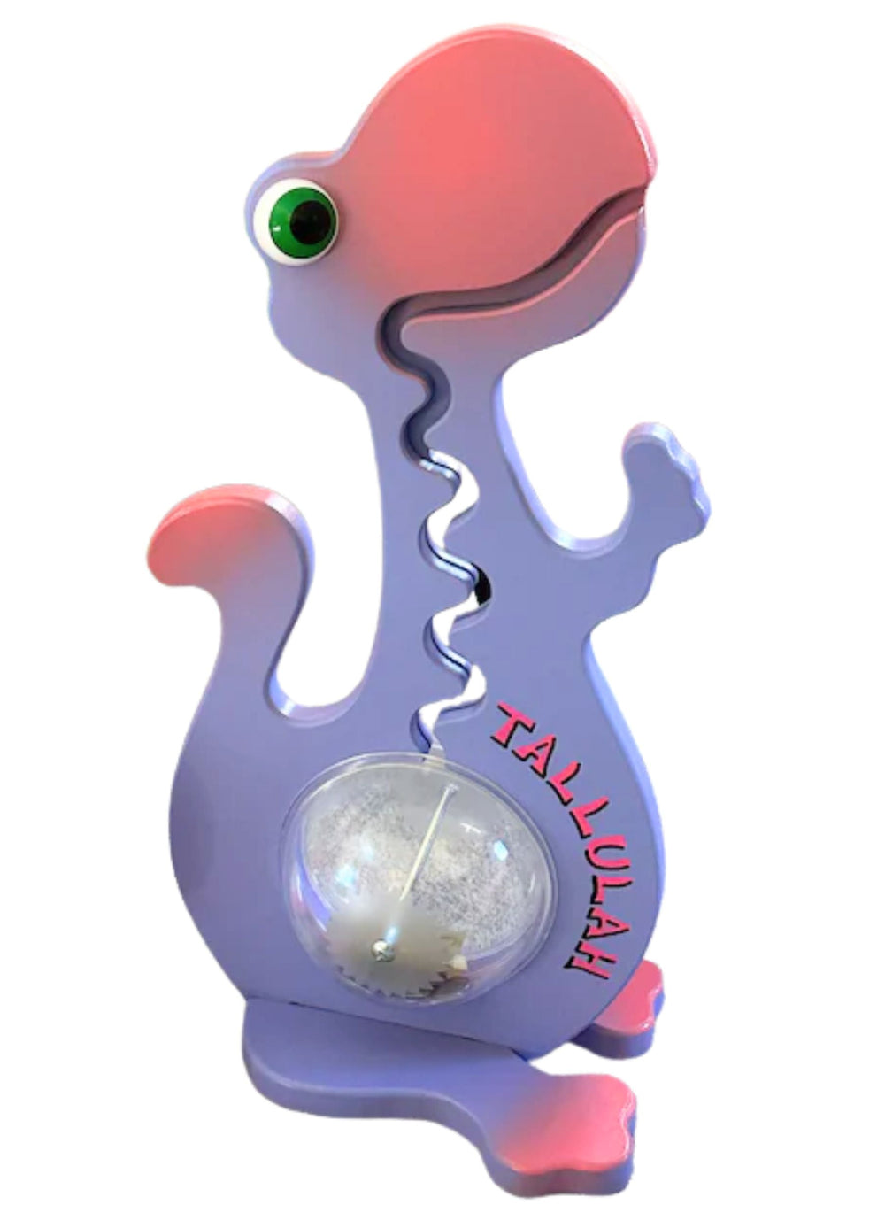 personalized purple and pink dinosaur big belly bank