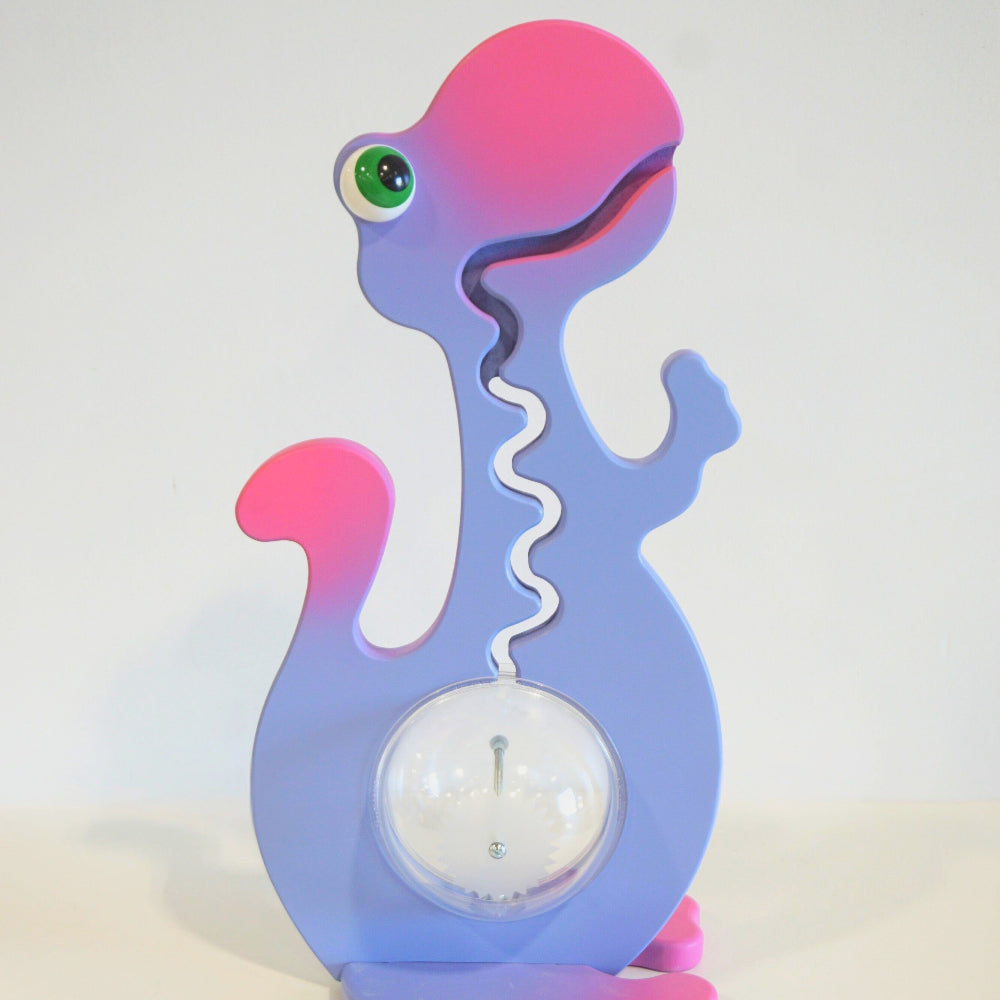 purple dinosaur big belly bank front