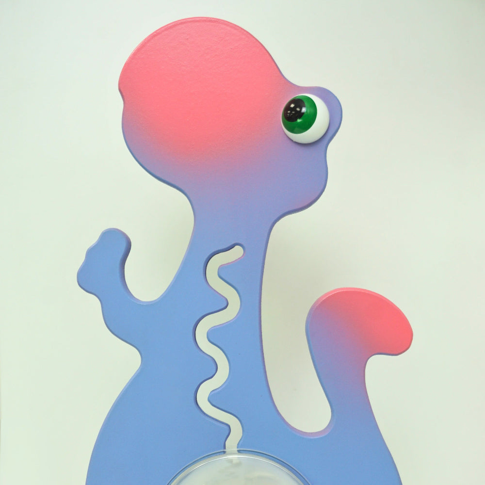 Purple Dino Bank Back View