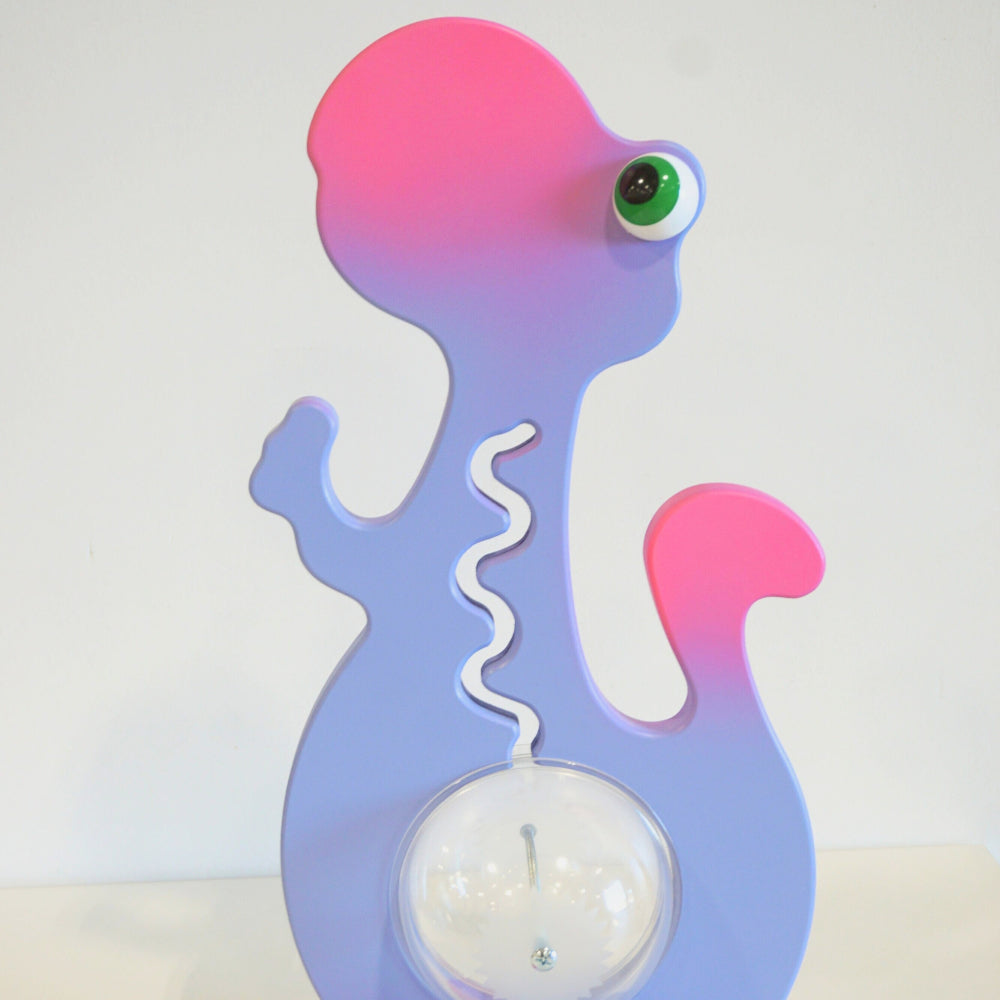 back of purple dinosaur big belly bank