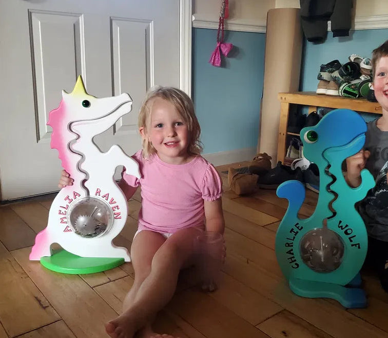 kids using a piggy bank