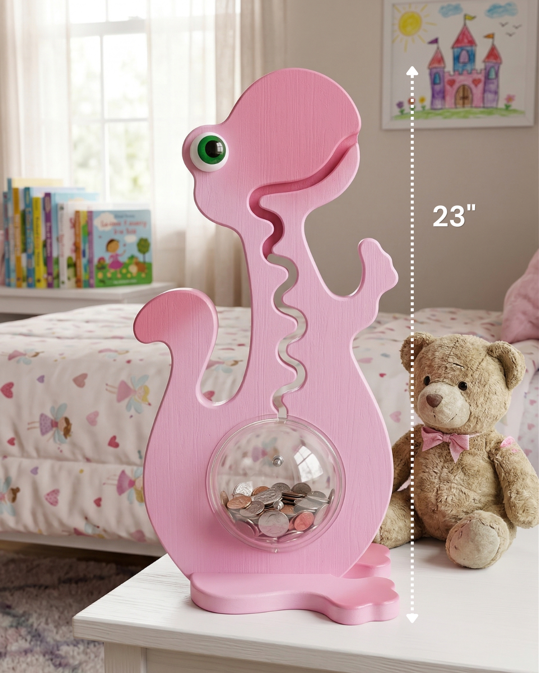 23" Pink Dinosaur
