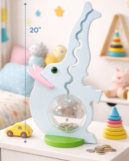 Elephant Piggy Bank - Pink Ears