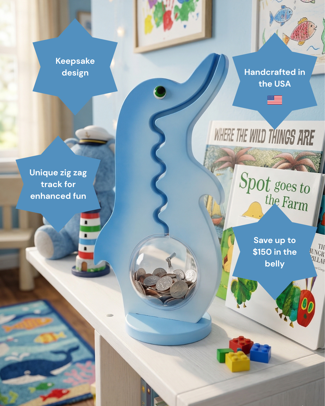 Dolphin Piggy Bank