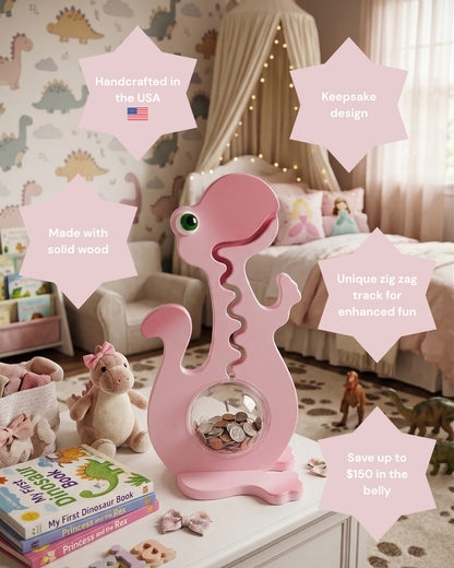 20" Pink Dinosaur