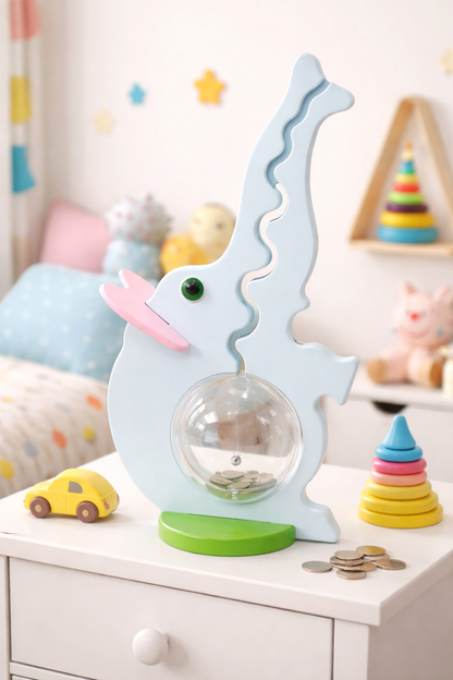 Elephant Piggy Bank - Pink Ears