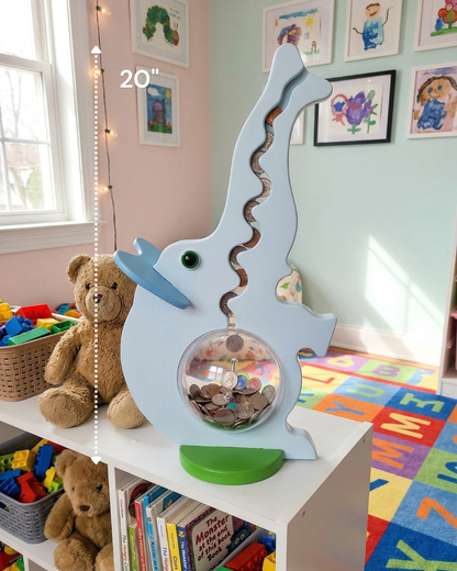 Elephant Piggy Bank - Blue Ears