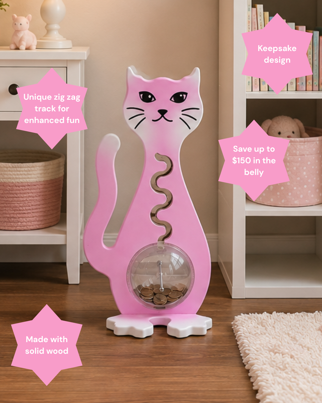 20" Pink Cat
