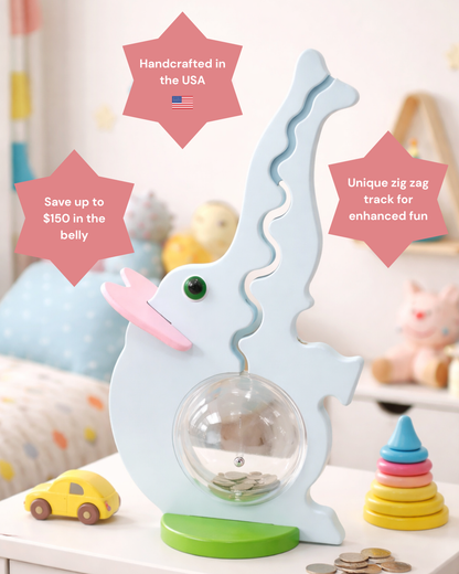 Elephant Piggy Bank - Pink Ears