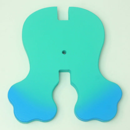 20 in Aqua Dino Feet